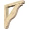 Ekena Millwork Funston Craftsman Rough Sawn Bracket w/ Offset Brace, Douglas Fir, 6"W x 38"D x 38"H BKT0604X38X38FST04RDF - alternate 1